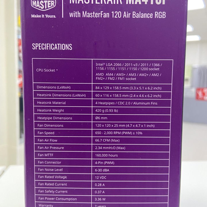 Башня Cooler Master MasterAir MA410P (НОВАЯ)