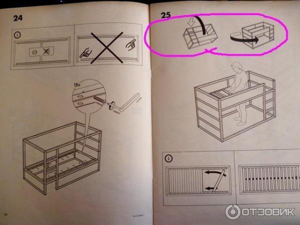Двухъярусная кровать икеа инструкция
