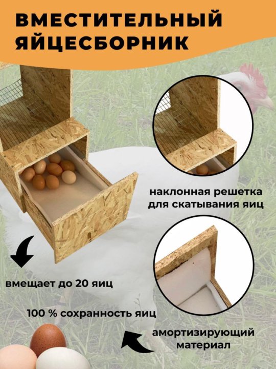 Гнезда с яйцесборником чертежи сделать