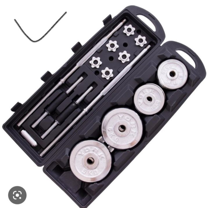 Набор гантелей. Набор штанги гантели в кейсе. Набор гантелей и штанга 50кг domyos. Комплект гантелей и штанга в кейсе. Набор штанги гантели в кейсе.