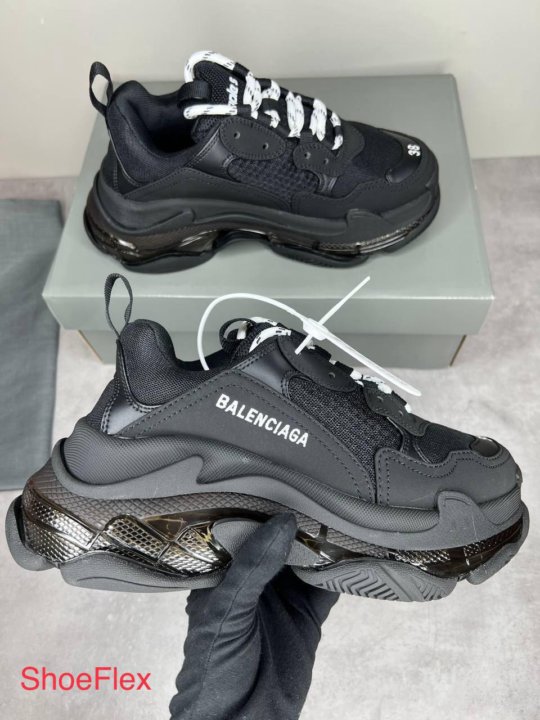 Баленсиага Triple s Clear sole Black