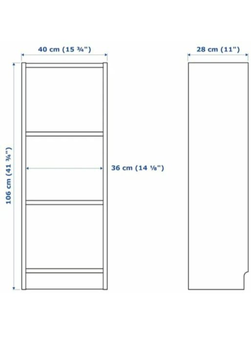 Стеллаж билли икеа размеры