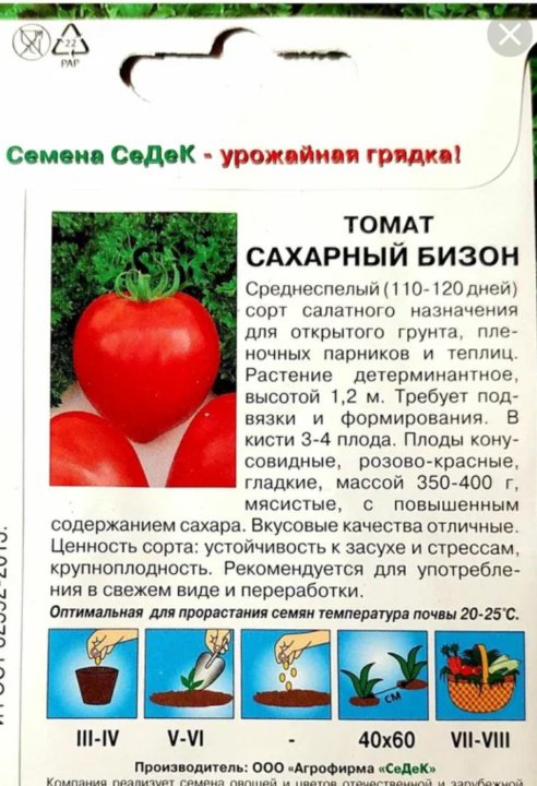 Томат бизон отзывы фото урожайность