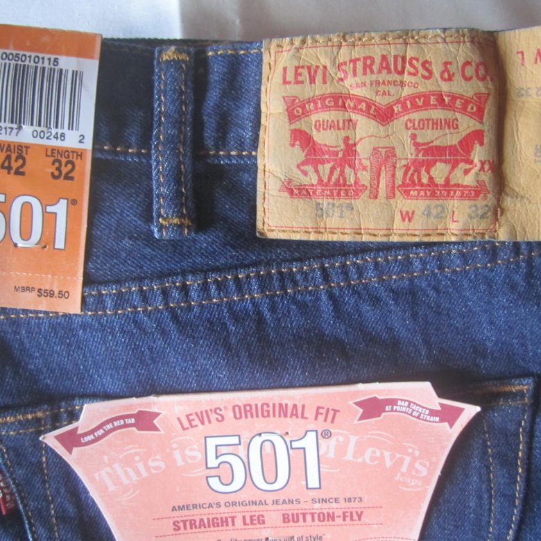 Купить Джинсы Левис Страус 501 Оригинальные