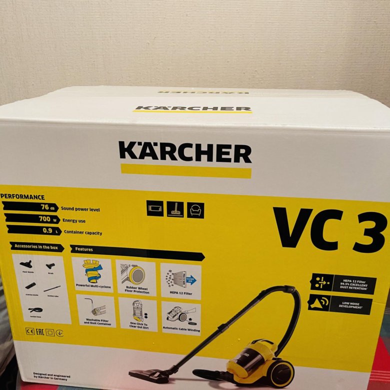 Пылесос karcher vc 3 floor 1.198 170.0