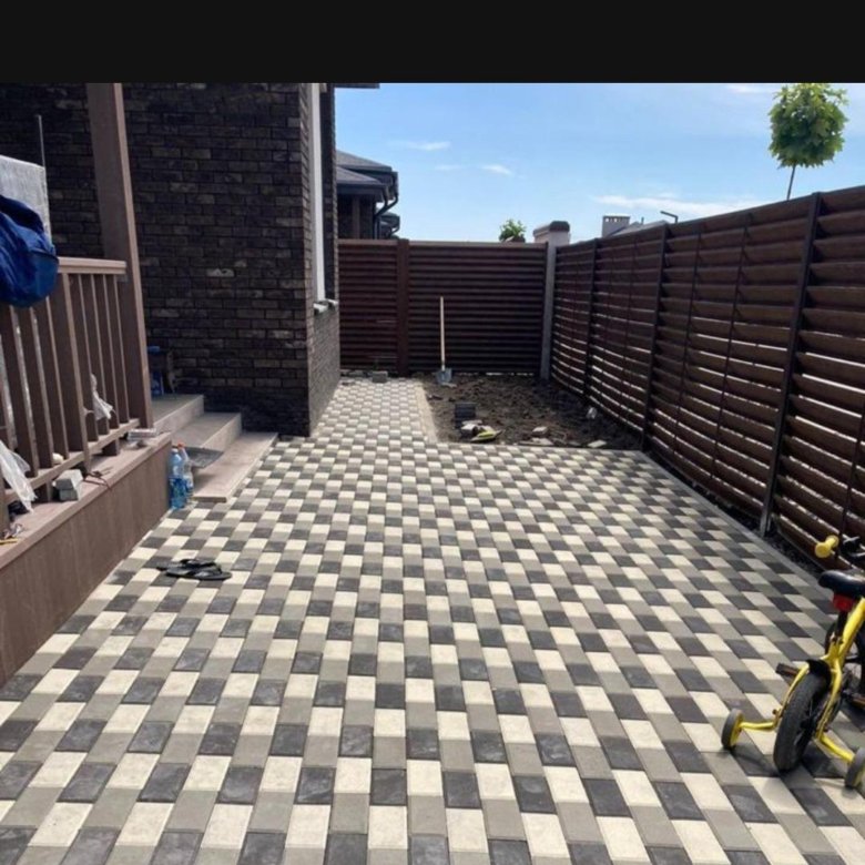 Укладка тротуарной плитки, брусчатка – купить в Раменском, цена 800 руб ...