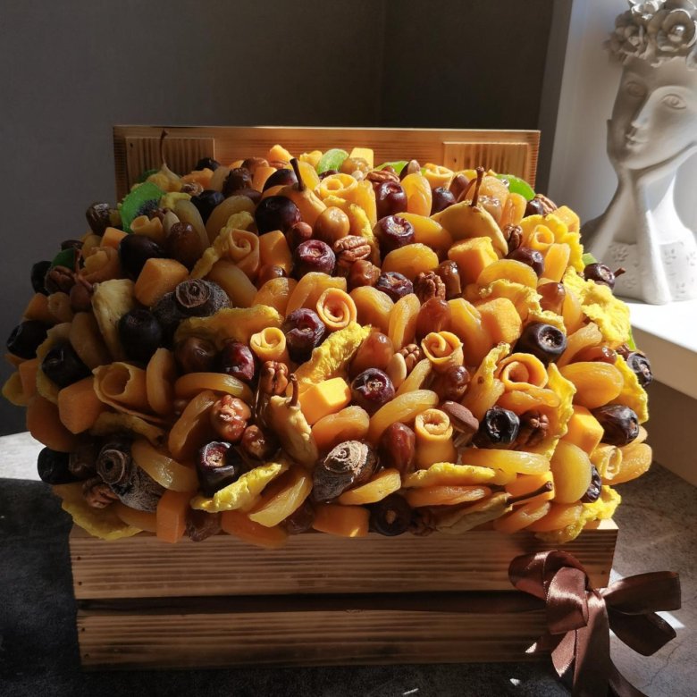 Ящик с сухофруктами, вкусный букет – купить в Екатеринбурге, цена 5 200 ...