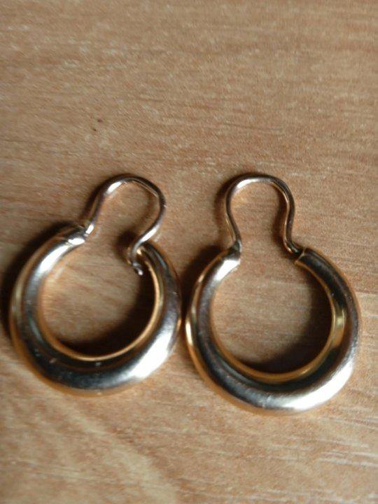 Серьги калачи из золота 585 пробы. – купить в Кременке, цена 17 800 руб ...