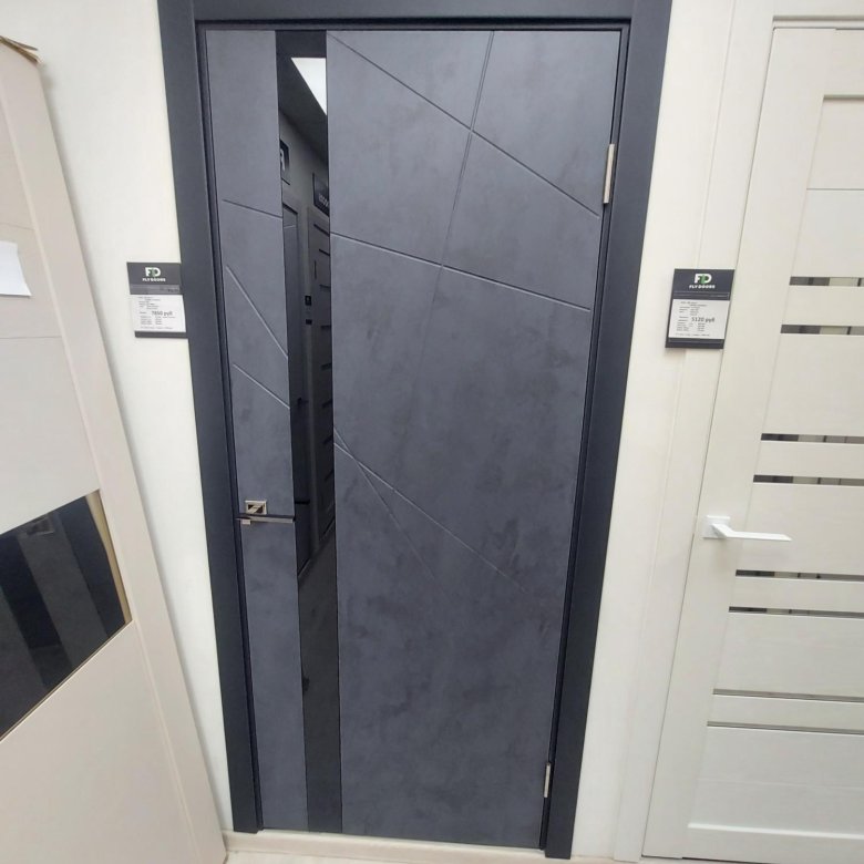Межкомнатная дверь Line 3 фьюжин бетон темный – купить в Спасск-Дальнем ...