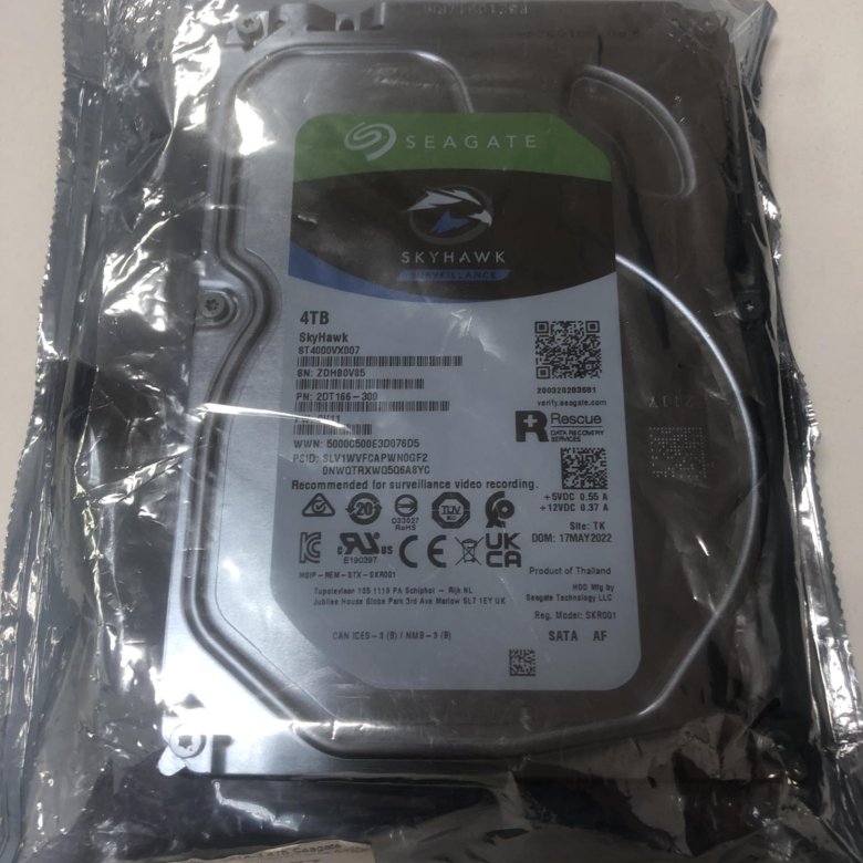 4 ТБ Жесткий диск Seagate SkyHawk [ST4000VX007] – купить в Артеме, цена ...