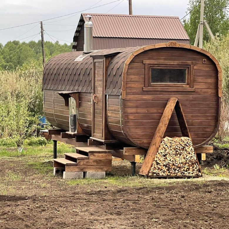 Баня-бочка под ключ – купить в Новокузнецке, цена 141 000 руб., дата ...