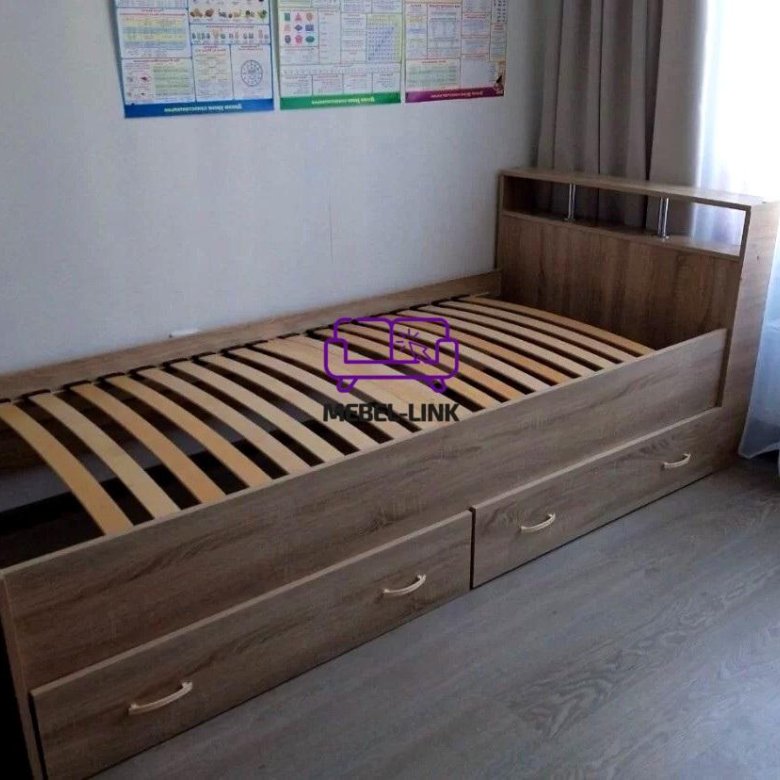 Кровать 90 с ящиками – купить в Москве, цена 8 900 руб., дата ...