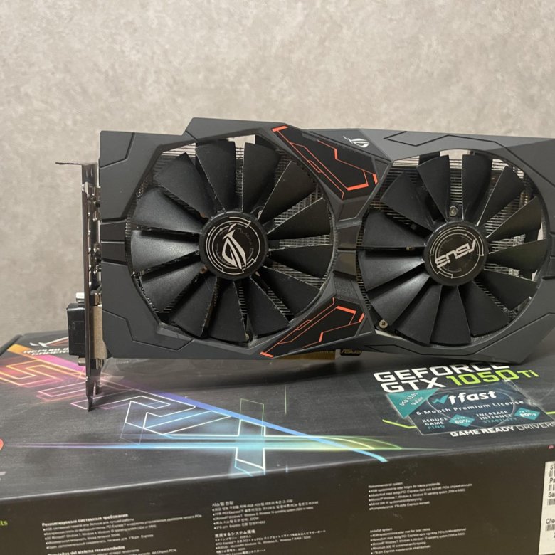 Видеокарта GTX 1050ti 4gb ASUS strix – купить в Хабаровске, цена 7 000 ...