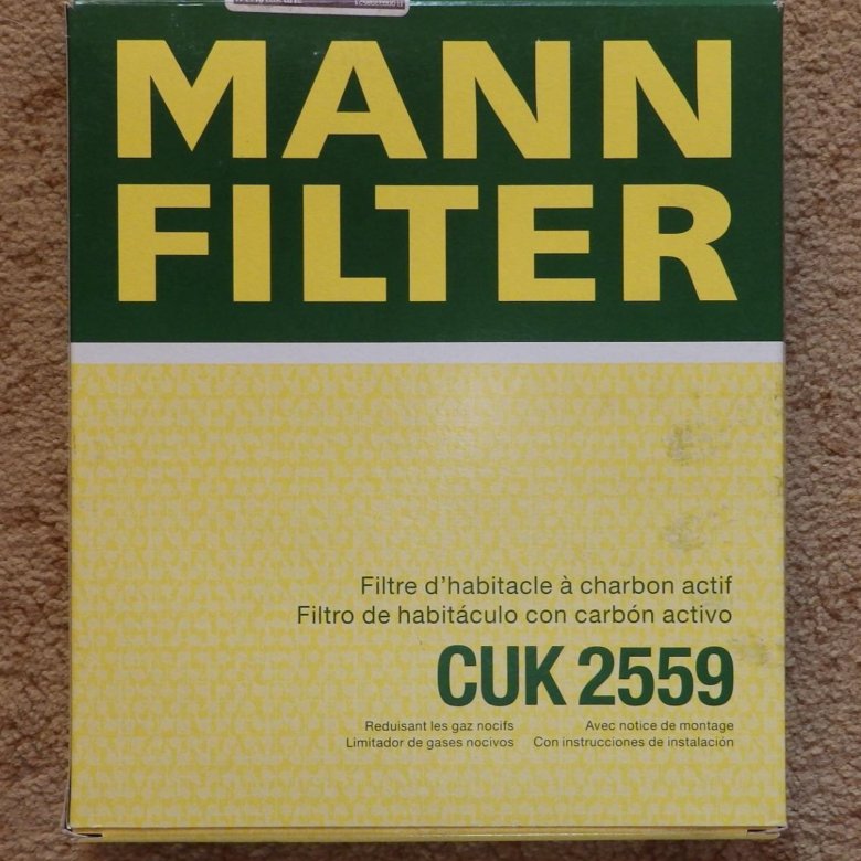MANN FILTER CUK2559 Фильтр салона угольный – купить в Троицке, цена 900 ...