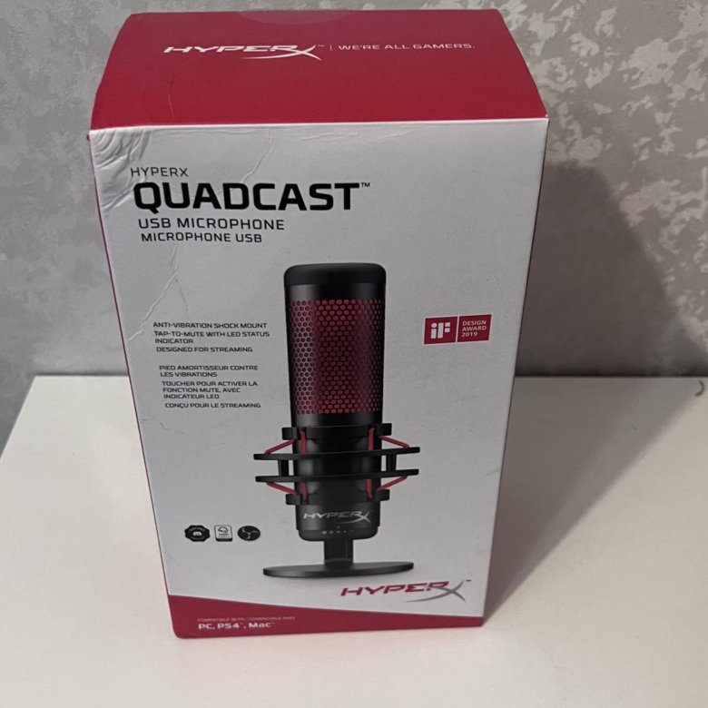Микрофон игровой Hyperx QuadCast – купить в Дорохово, цена 8 000 руб ...