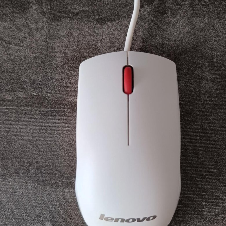 Белая мышь компьютерная Lenovo USB Optical Mouse – купить в Москве ...