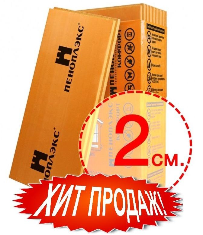 Утеплитель Пеноплекс 20 мм – купить в Краснодаре, цена 130 руб., дата ...