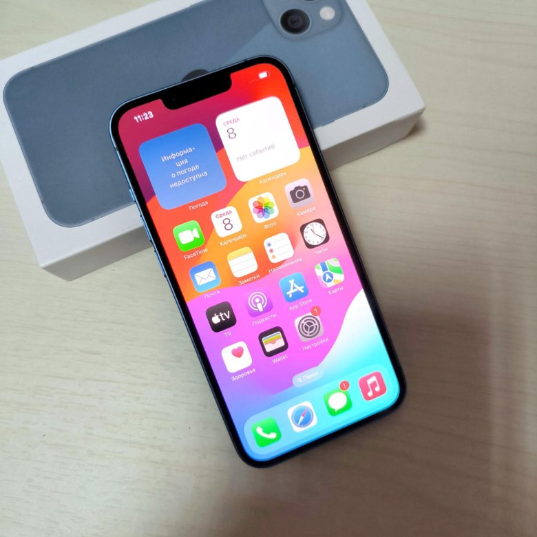 Iphone 13 Blue айфон – купить в Хабаровске, цена 42 500 руб., продано ...