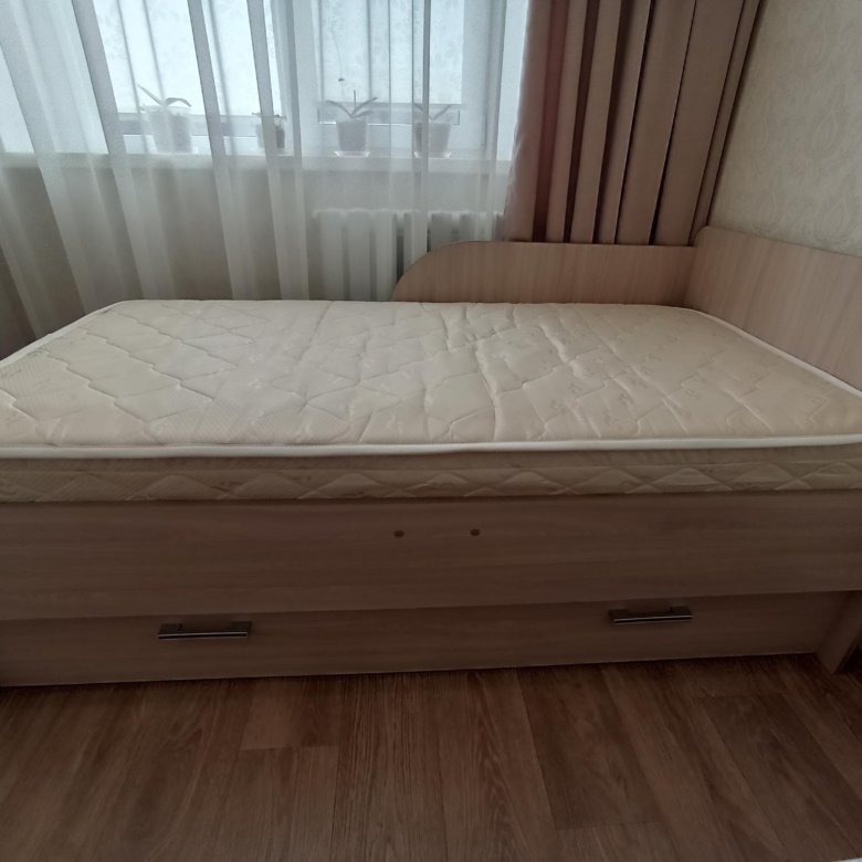 Кровать детская с матрасом 160 на 80 – купить в Чебоксарах, цена 4 500 ...