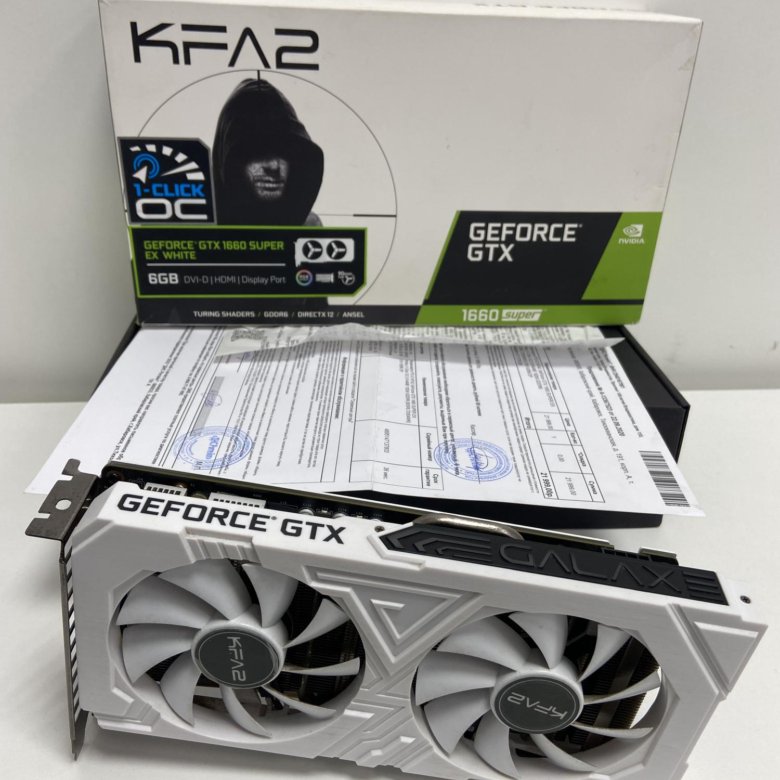Видеокарта KFA2 GTX1660 Super 6Gb White (Белая) – купить в Хабаровске ...